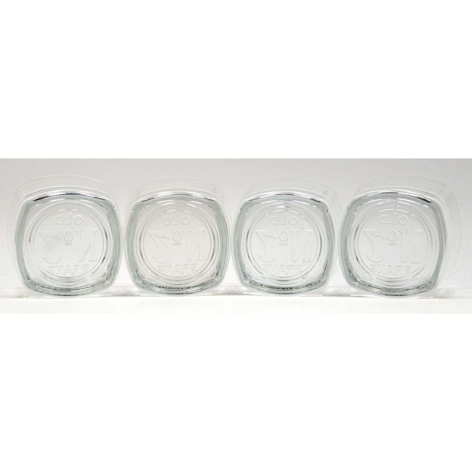 Premium Jack Daniel's Old No. 7 Whiskey Tumbler Set - 4 Pack 3.5oz Glasses for Bourbon, Scotch & Cocktails - Perfect for Home Bar, Parties & Gifts