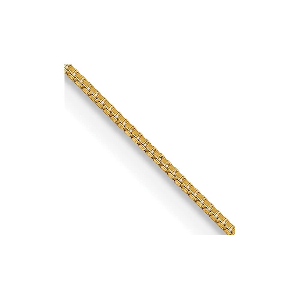 14K Gold 0.5mm Box Chain Necklace with Lobster Clasp - Elegant Jewelry Gift for Mother's Day, Birthday, Anniversary & Special Occasions | Perfect for Women's Everyday Wear, Date Nights & Formal Events