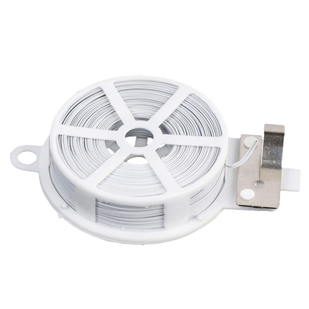 Cabilock 3-Pack Garden Plant Ties - Flexible White & Black Plant Support Wire, Bonsai Training Tape, Gardening Supplies for Vine Support, Pipeline Repair & Greenery Securing - Perfect for Indoor/Outdoor Plants, Greenhouses & DIY Projects