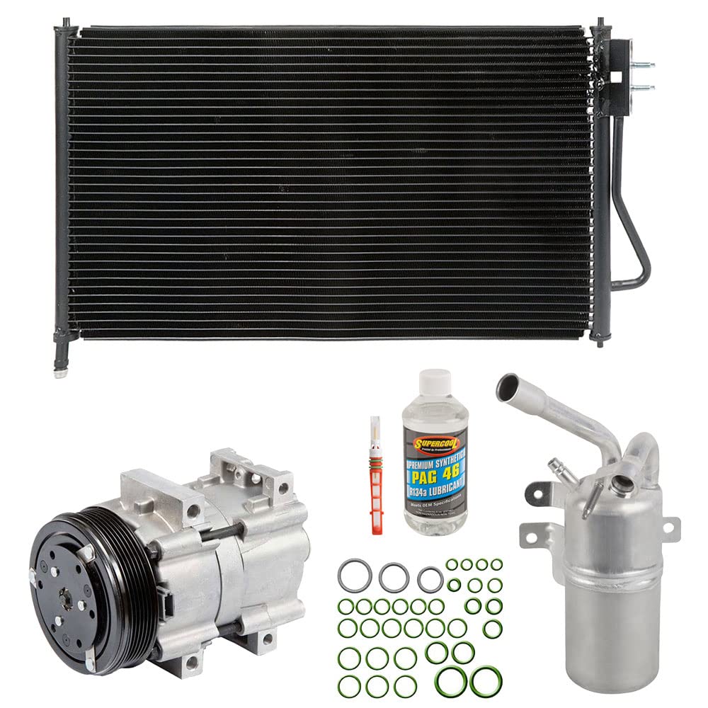 2003-2004 Ford Focus 2.0L SOHC Complete AC Kit with Compressor, Condenser & Drier - 60-89439CK | Perfect for Summer Cooling & Auto AC Repair | BuyAutoParts Premium Replacement Parts