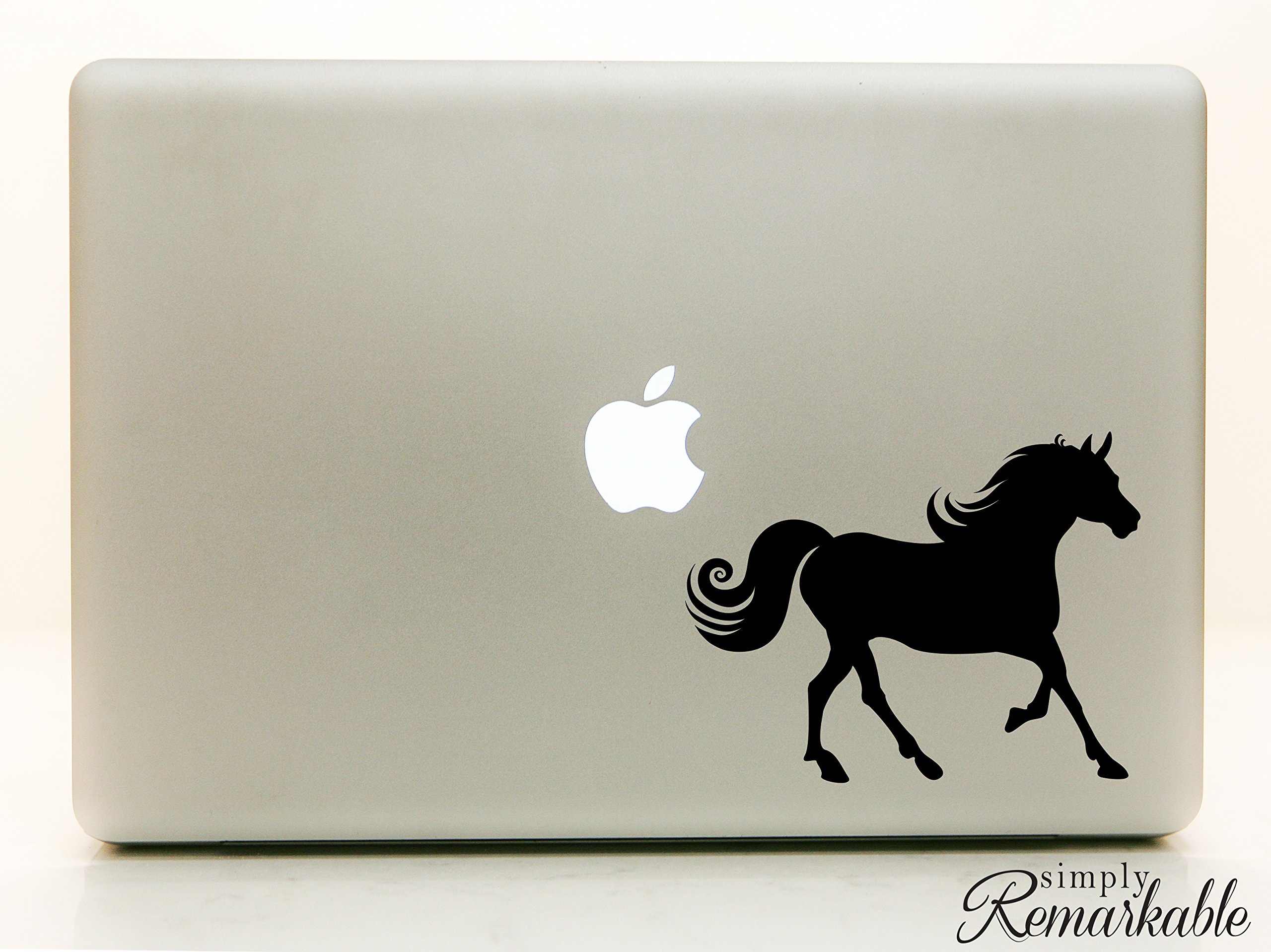 Premium Vinyl Decal Sticker for Laptop, Wall, Car, MacBook - Elegant Horse Design | Perfect for Personalizing Devices, Home Decor & Vehicle Customization