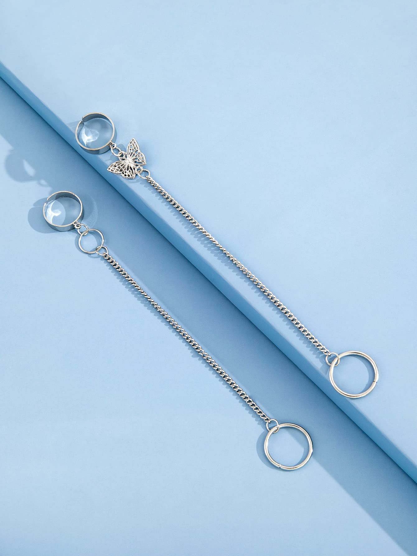 Stylish Boho Silver Metal Midi Finger Rings for Women & Girls - Set of 2 (rrsd14176r) | Perfect for Casual Wear, Parties & Fashion Accessories