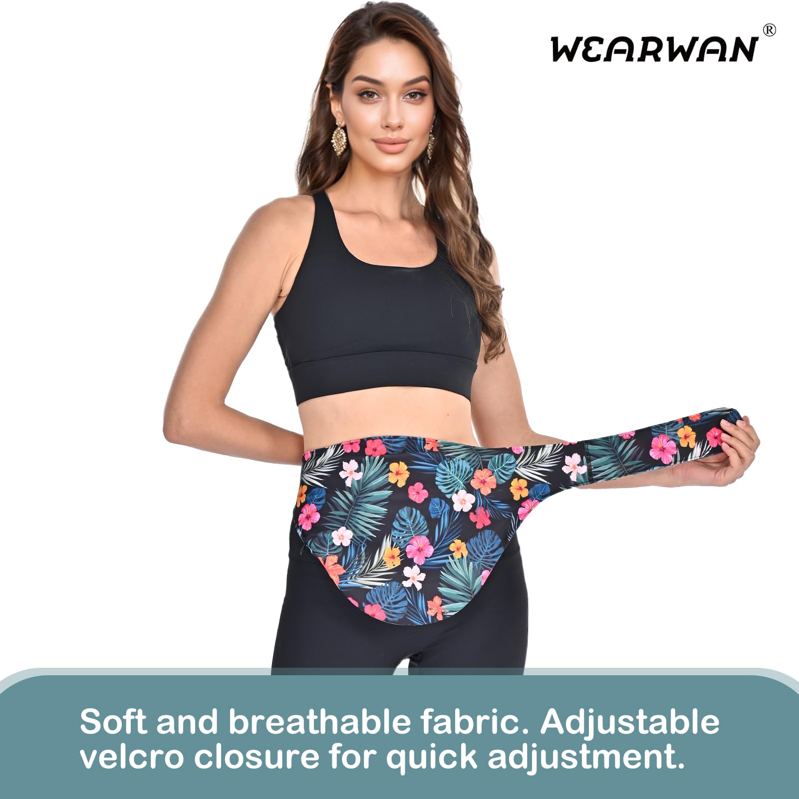 Stylish Colostomy Bag Covers & Ostomy Belts for Men and Women - Secure & Comfortable Hibiscus Design (Size S) - Ideal for Daily Wear, Travel & Active Lifestyle