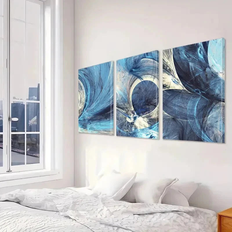 3-Piece Elegant Minimalist Wall Art Set - Framed Canvas Prints 50x70cm | High Quality Australian Made | Ready to Hang | Perfect for Living Room, Bedroom & Office Decor