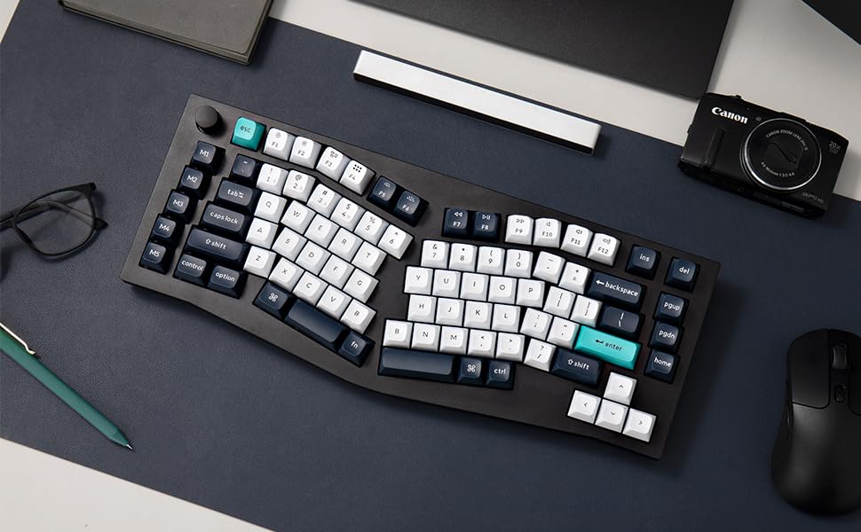 Keychron Q10 Max Alice 75% Wireless Mechanical Keyboard - Customizable RGB Backlit, QMK/VIA Programmable, Gateron Banana Switches, 2.4GHz/Bluetooth/Wired for Mac & Windows - Perfect for Gaming, Coding & Office Work