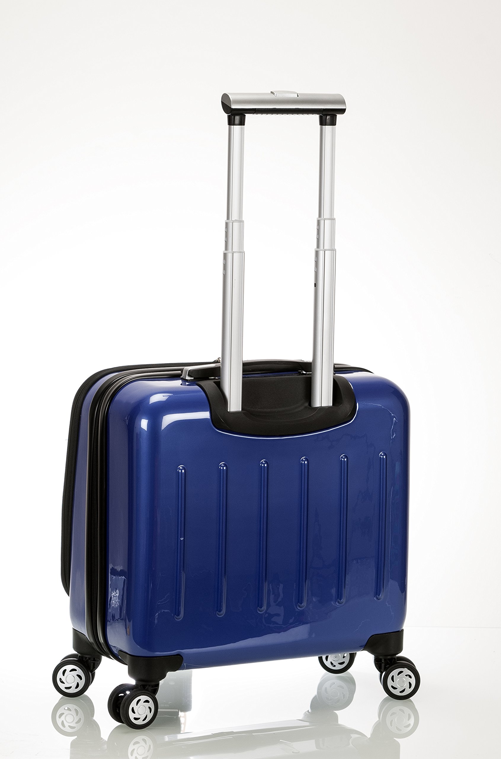 Rockland Revolution 17-Inch Hardside Rolling Laptop Case - Lightweight Carry-On Luggage for Business Travel, Durable Blue Computer Bag for Airplane & Commuting