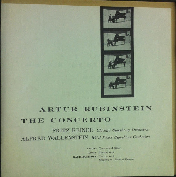 Arthur Rubinstein, Fritz Reiner & Chicago Symphony Orchestra - Grieg, Liszt, Rachmaninoff Piano Concertos (2xLP Vinyl Album, Mono, NM/M) | Classical Music Collectors Edition for Home Listening & Gift Giving