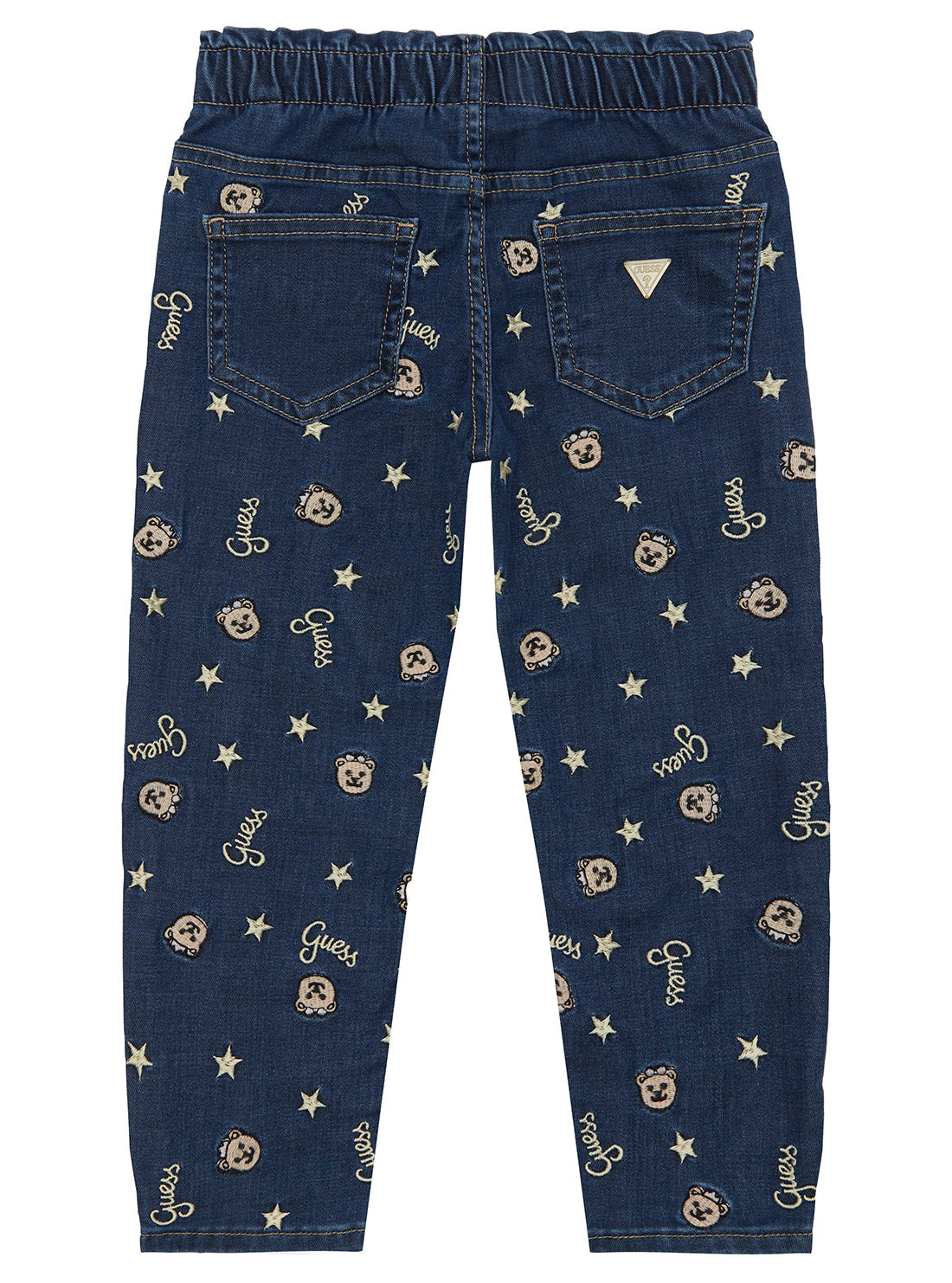 Blue Denim Paper Bag Waist Pants for Women - Size 2-7 | High Waisted Stretch Jeans for Casual Wear & Office Outfits
