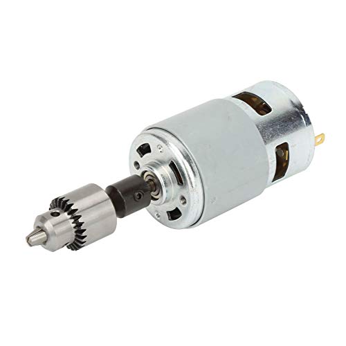 High Power 775 DC Motor with Ball Bearing Shaft, 12-30V Professional Grade with Cooling Fan for Electric Drills, DIY Projects, and Power Tools | Perfect for Woodworking, Metalworking, and Home Repairs