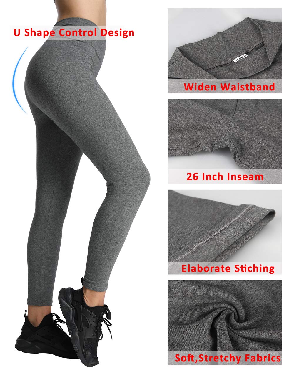 **iLoveSIA Women's High-Waisted Yoga Running Leggings - Breathable Workout Tights for Gym, Jogging & Activewear**
