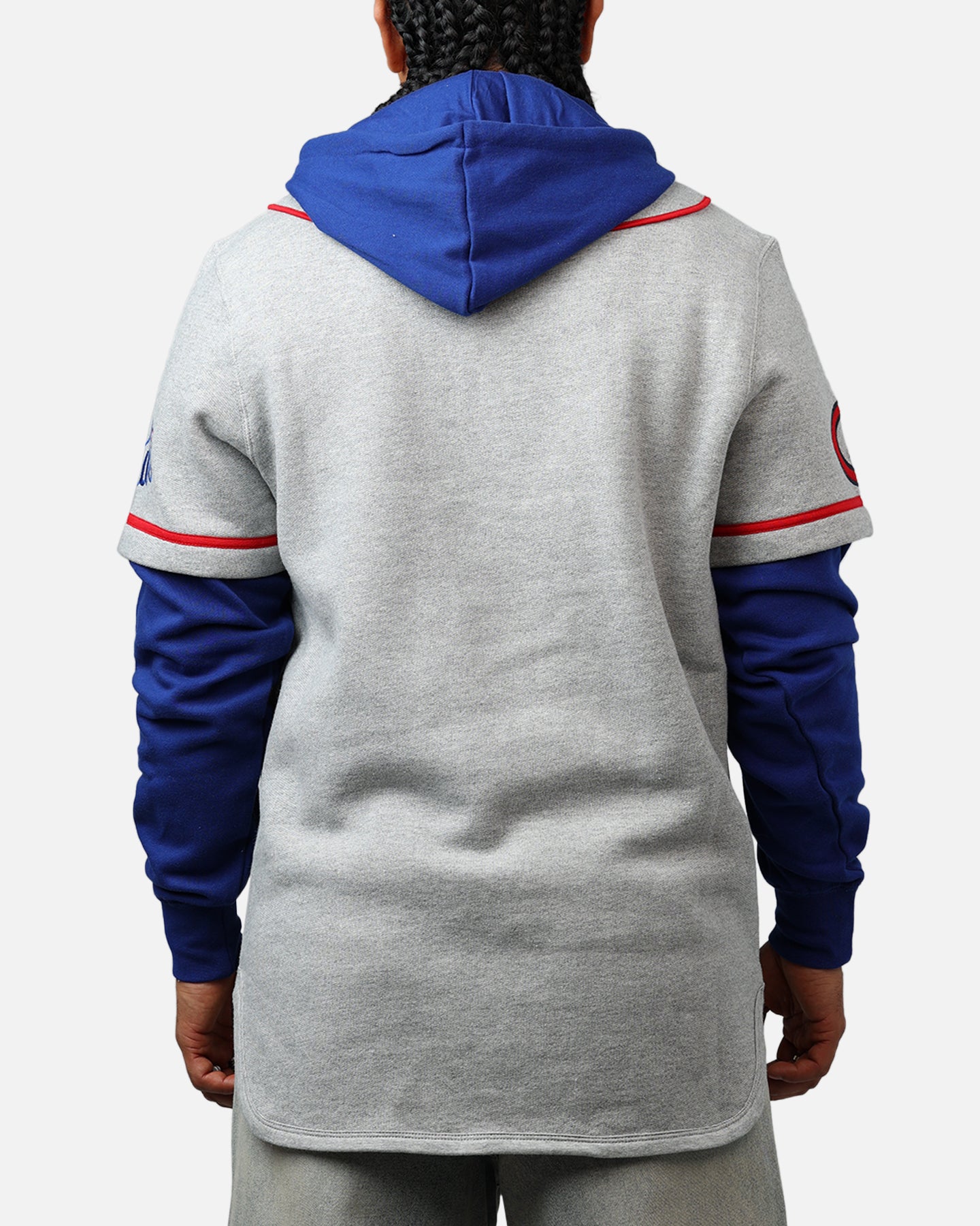 47 Brand Chicago Cubs Game Hoodie Grey/Blue - Men's & Women's MLB Licensed Pullover Sweatshirt for Baseball Fans - Perfect for Game Day, Tailgating & Casual Wear