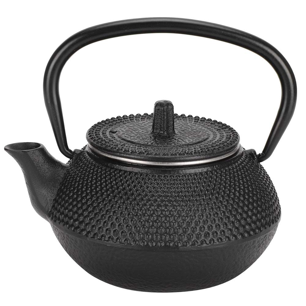 Japanese Style Cast Iron Teapot with Strainer - 0.3L Tetsubin Tea Kettle for Loose Leaf Tea | Perfect for Home, Office & Traditional Tea Ceremonies
