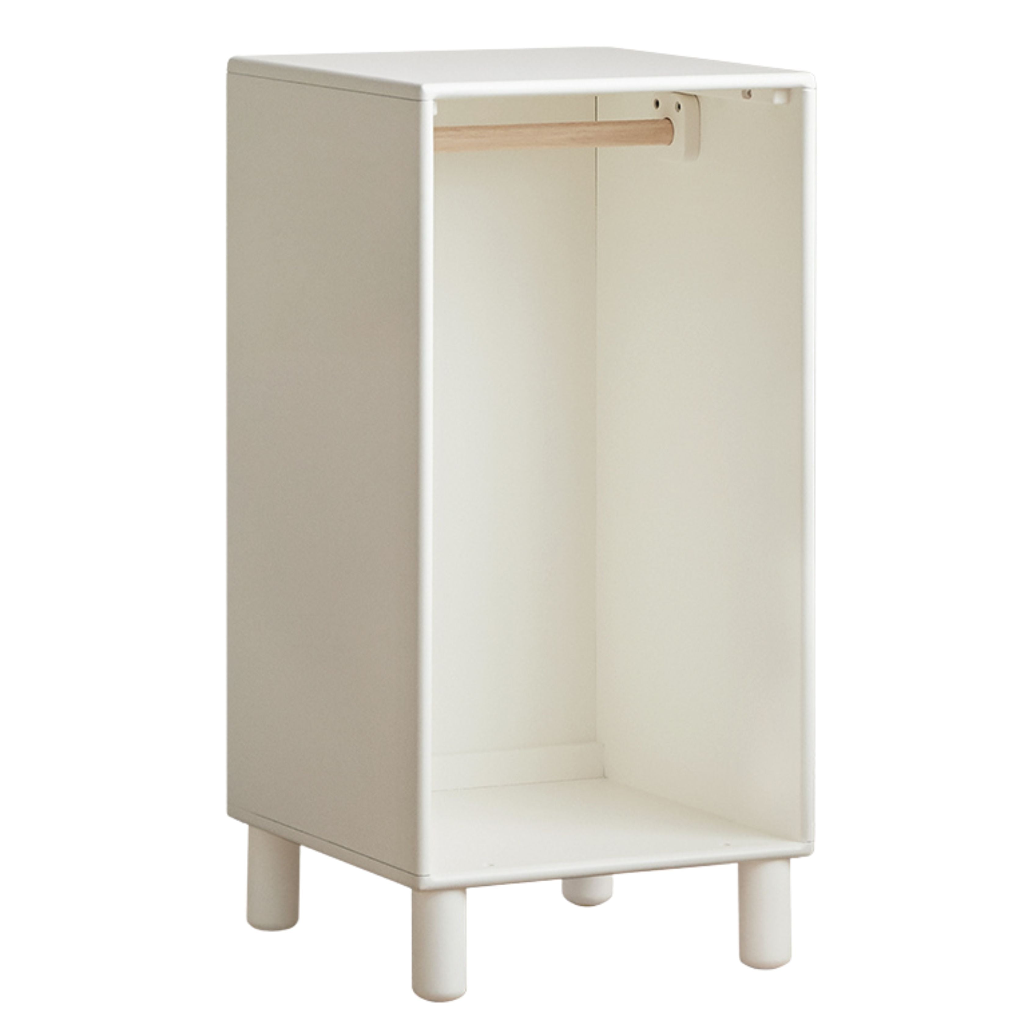19.7x19.7x39.4 inch / 50x50x100 сm / White Color / Rubber wood children's open cabinet with legs