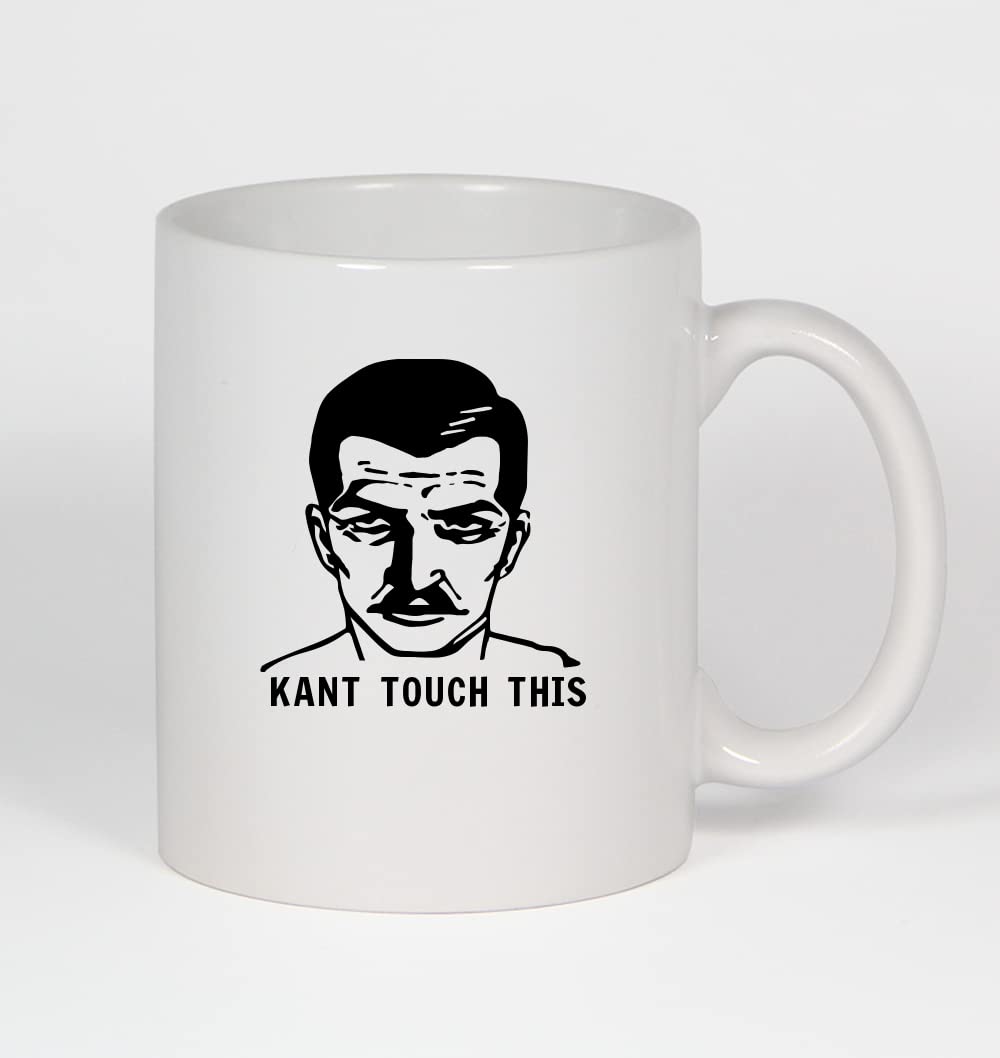 Kant Touch This Anime Ceramic Coffee Mug - 11oz White - Perfect for Tea, Hot Chocolate & Office Use