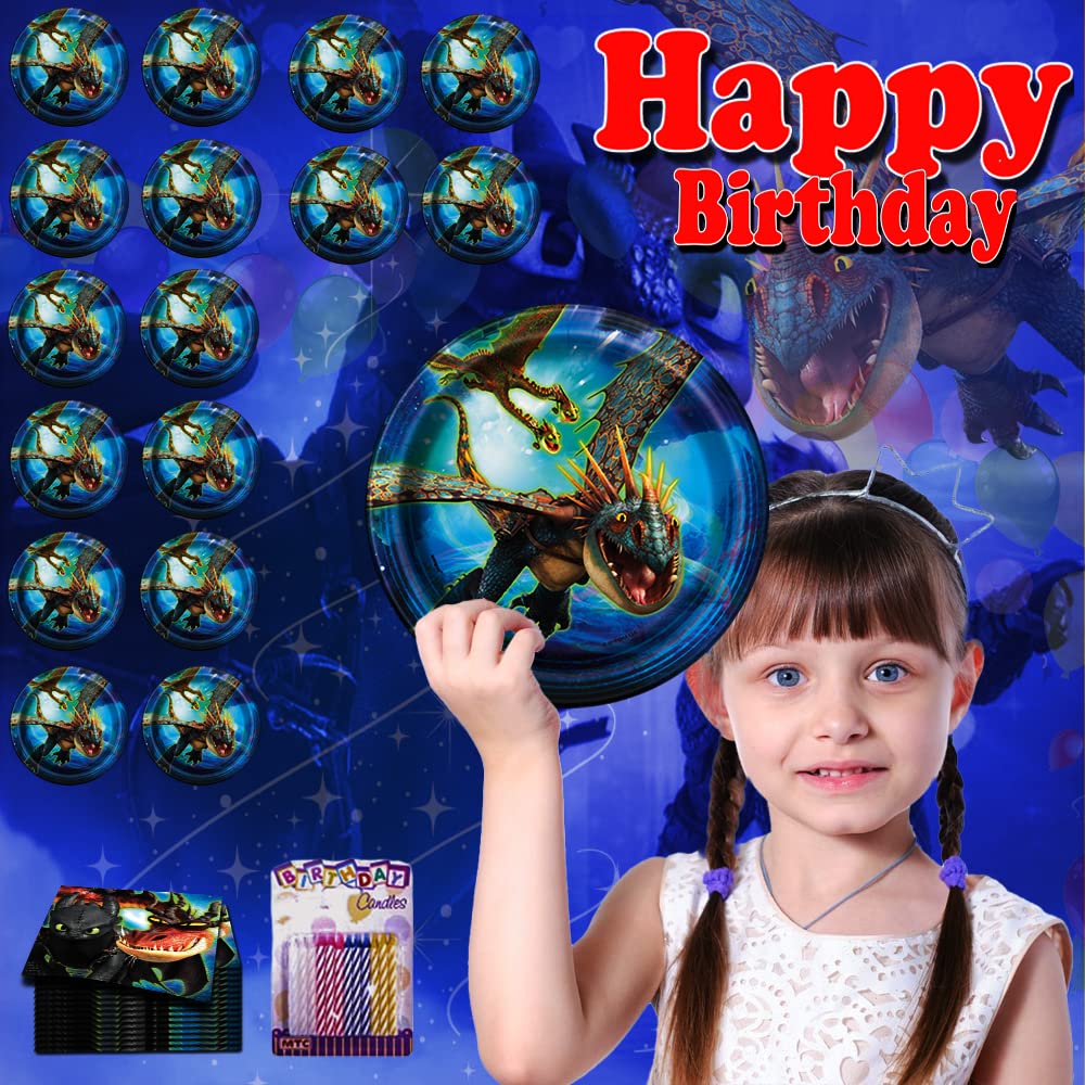 How to Train Your Dragon The Hidden World Birthday Party Supplies - 16 Pack 7