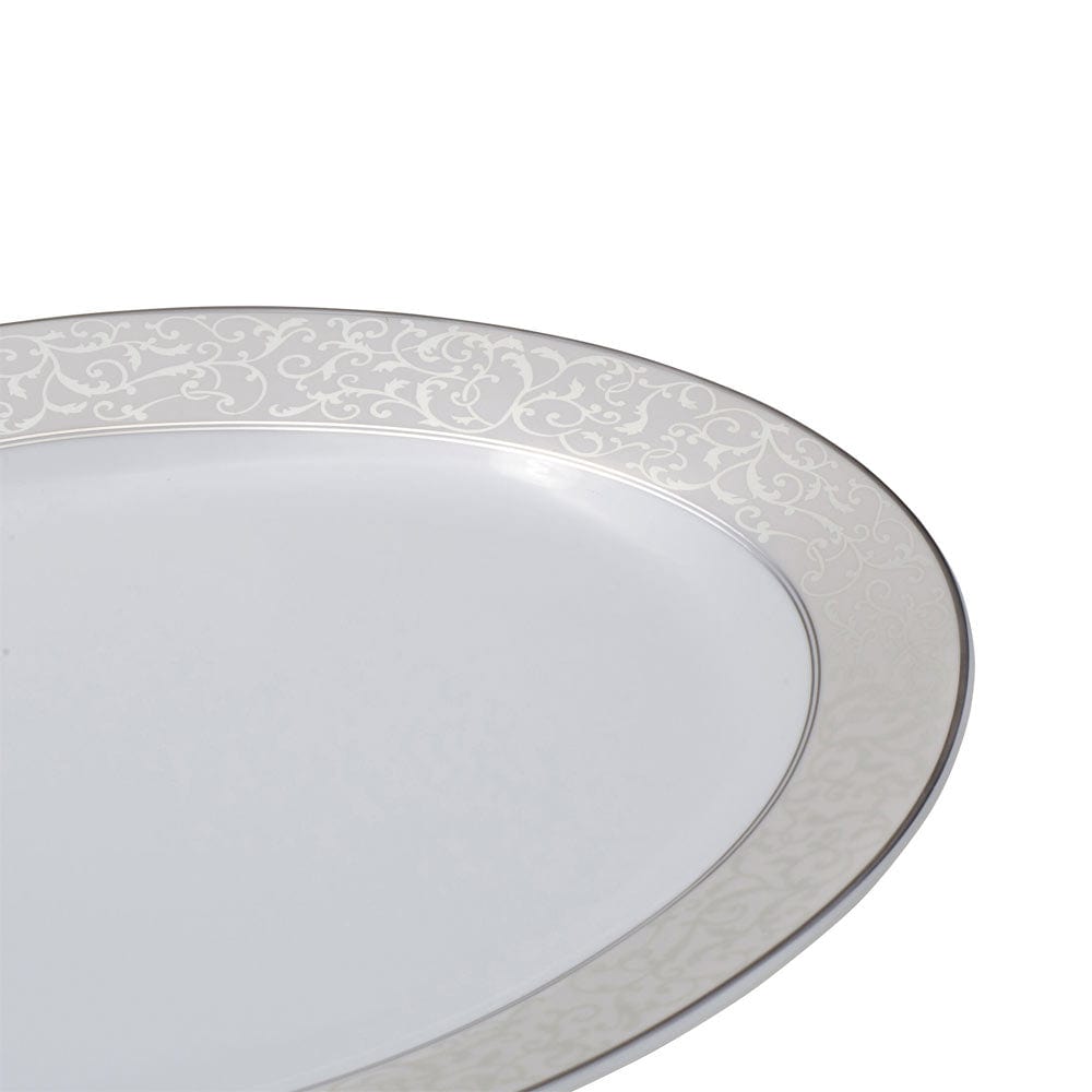 14 Inch Oval Parchment Platter - Elegant Serving Tray for Dinner Parties, Weddings & Holiday Entertaining