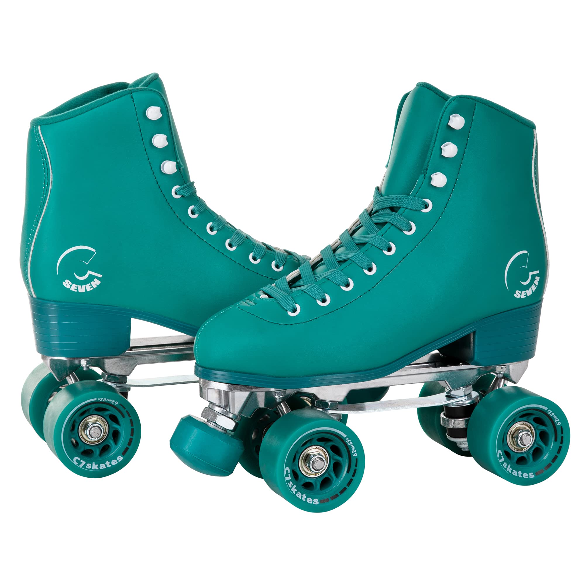 C7 Skates Dark Magic Quad Roller Skates for Outdoor & Rink Skating