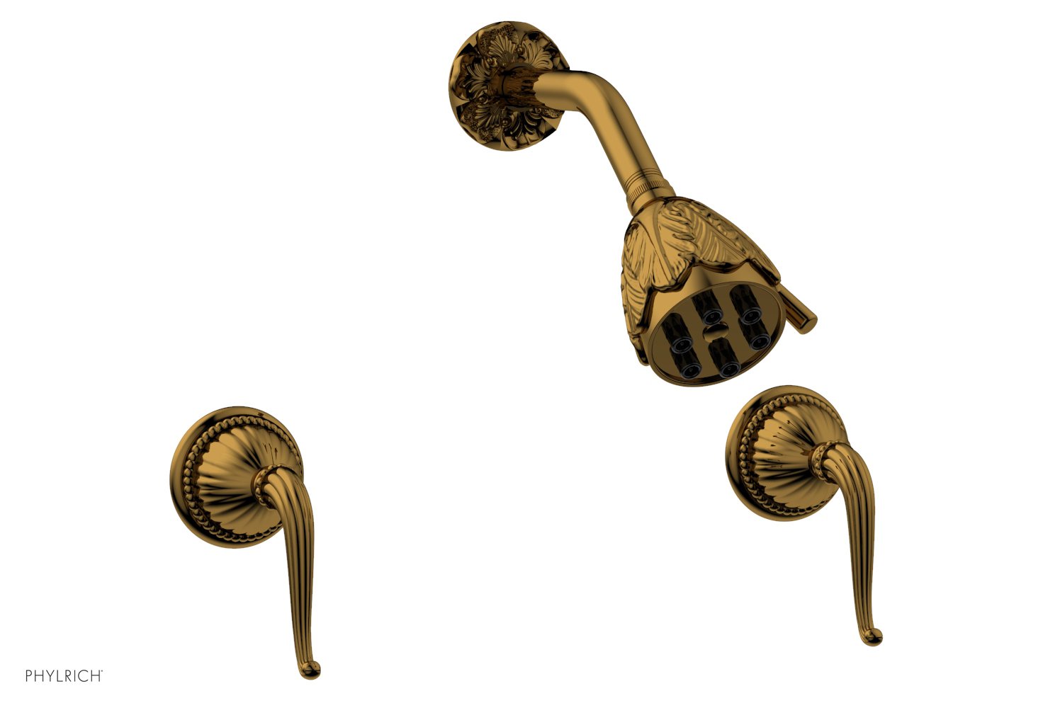 GEORGIAN & BARCELONA Two Handle Shower Set K3141 - Modern Bathroom Faucet with Cross Handles for Bath and Shower - Perfect for Home Renovation and Luxury Bathroom Upgrade