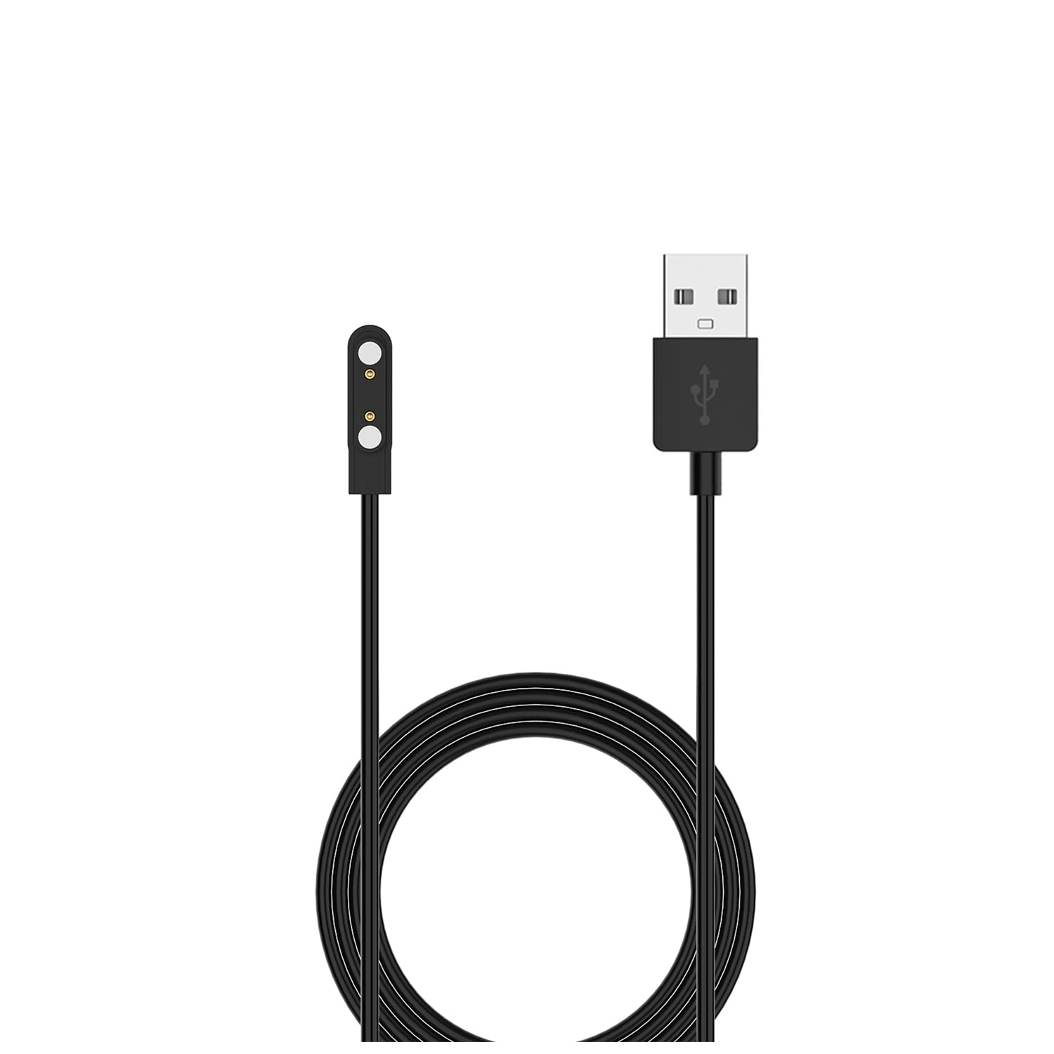 FitTurn 2-Pack Magnetic USB Charger for Xplora XGO 2 Kids Smartwatch - 60cm Charging Cable & Cradle Accessories (Black) - Perfect for School, Outdoor Activities & Daily Use