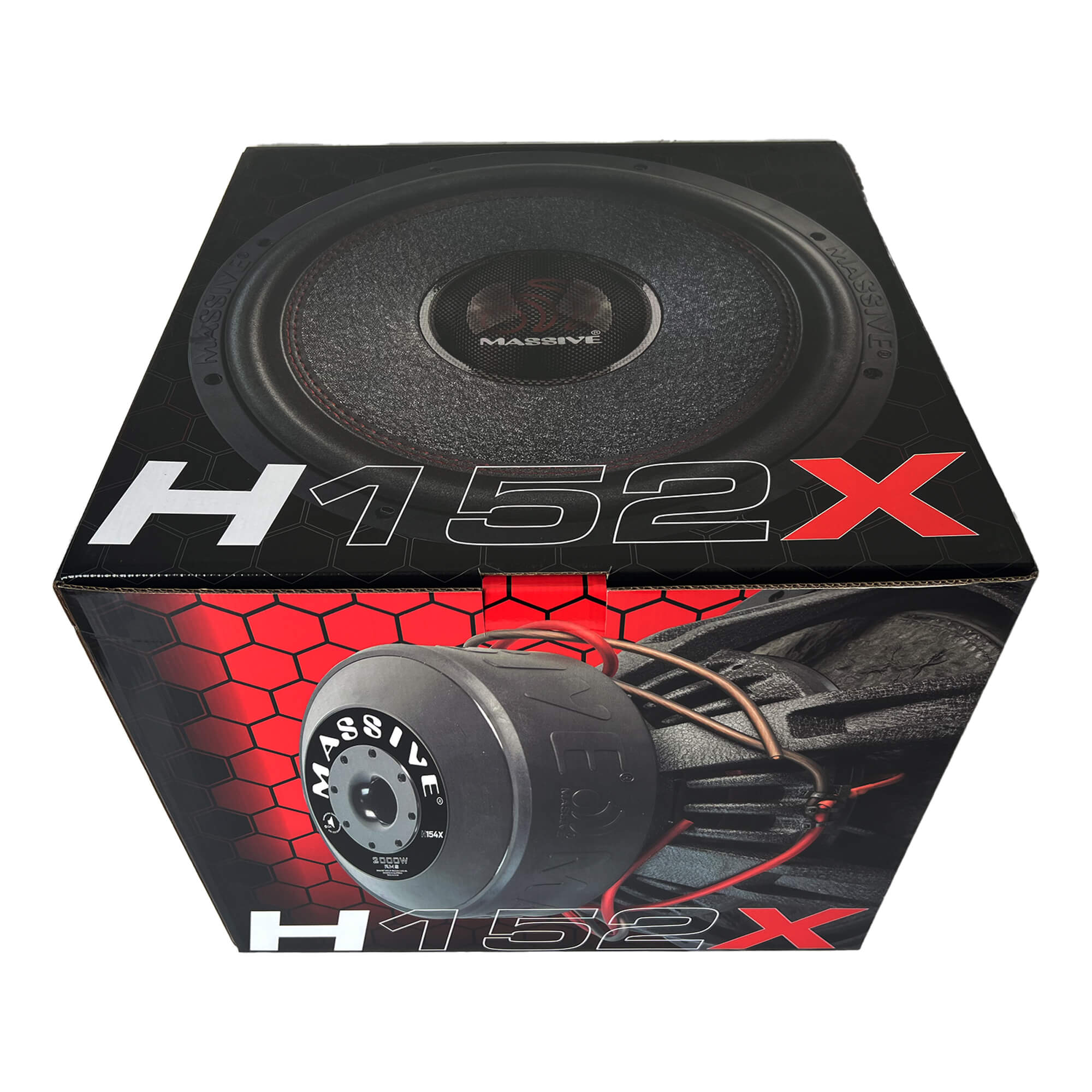 H152X 15-Inch 2000 Watts RMS Dual 2 Ohm 3 Voice Coil Mega Subwoofer - Powerful Bass for Car Audio & Home Theater Systems