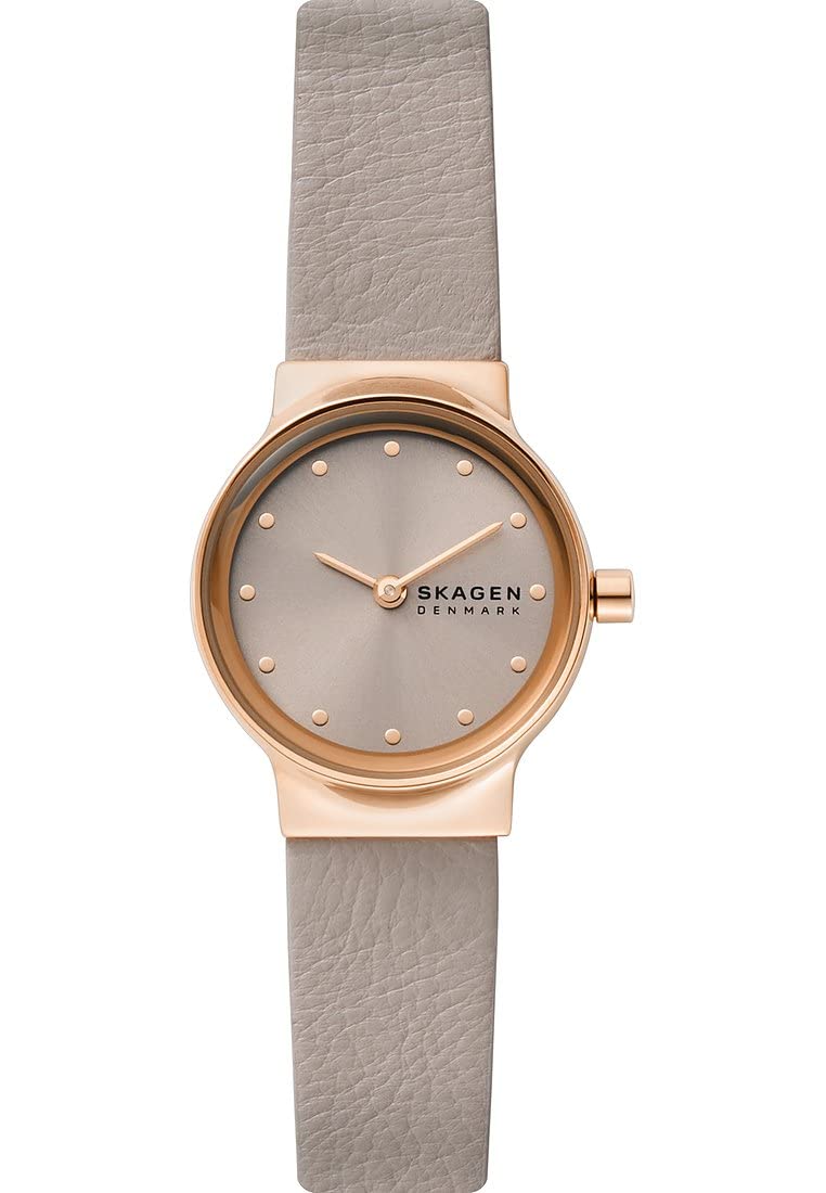 SKAGEN Freja Women's Watch - Quartz Movement, Stainless Steel or Leather Strap - Elegant Timepiece for Office, Date Night & Special Occasions