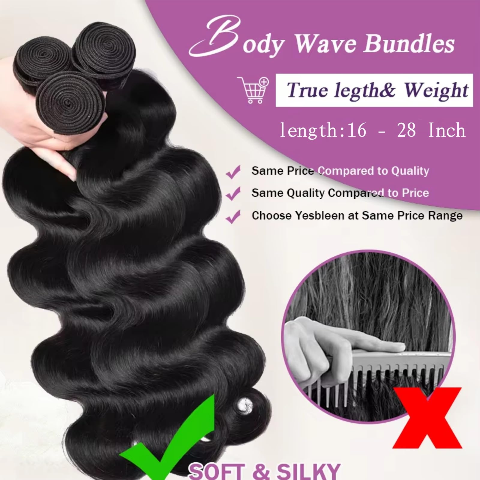 12 Pack 100% Unprocessed Brazilian Virgin Human Hair Bundles - 20 22 24 26 Inch Body Wave & Curly Hair Extensions for Black Women (Natural Color) | Perfect for Daily Styling, Special Occasions & Salon Use