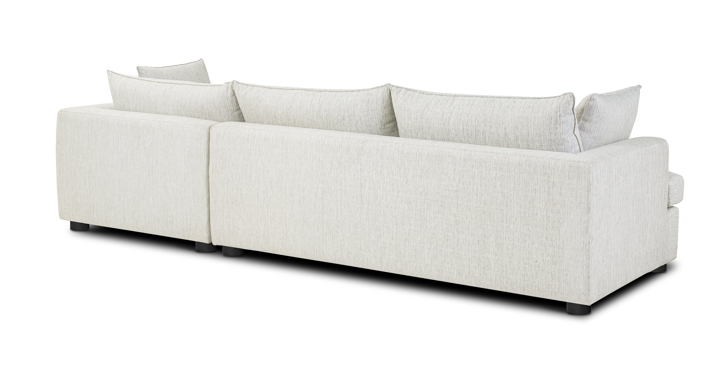 Milo Right Facing Sleeper Sectional Sofa with Chaise - Modern L-Shaped Couch for Small Spaces - Perfect for Living Room, Apartment, and Home Theater Comfort