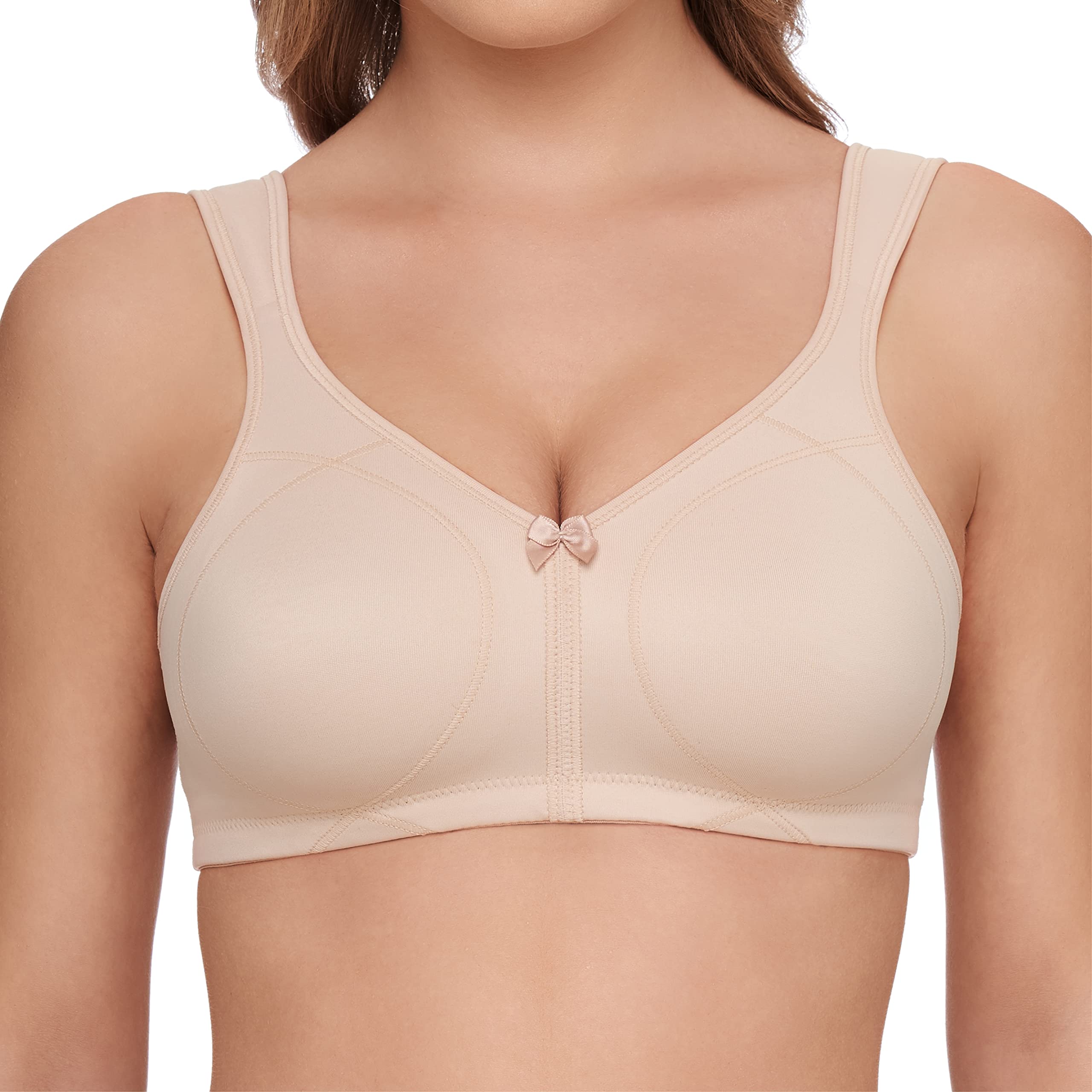 Plus Size Women's Wireless Bras - Comfortable & Supportive for Everyday Wear, Yoga, and Lounging