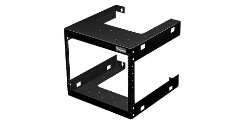 Hoffman E19FWM25U20 25U 19-Inch Fixed Wall-Mount Server Rack - Heavy Duty Steel Network Equipment Cabinet for Data Centers & IT Rooms - Black
