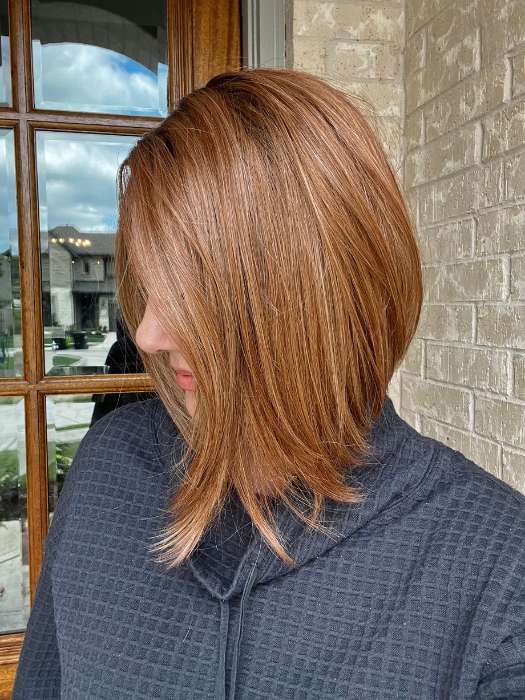 HF Synthetic Lace Front Wig with Mono Part - Natural Looking Human Hair Wigs for Women - Perfect for Daily Wear, Cosplay and Special Occasions