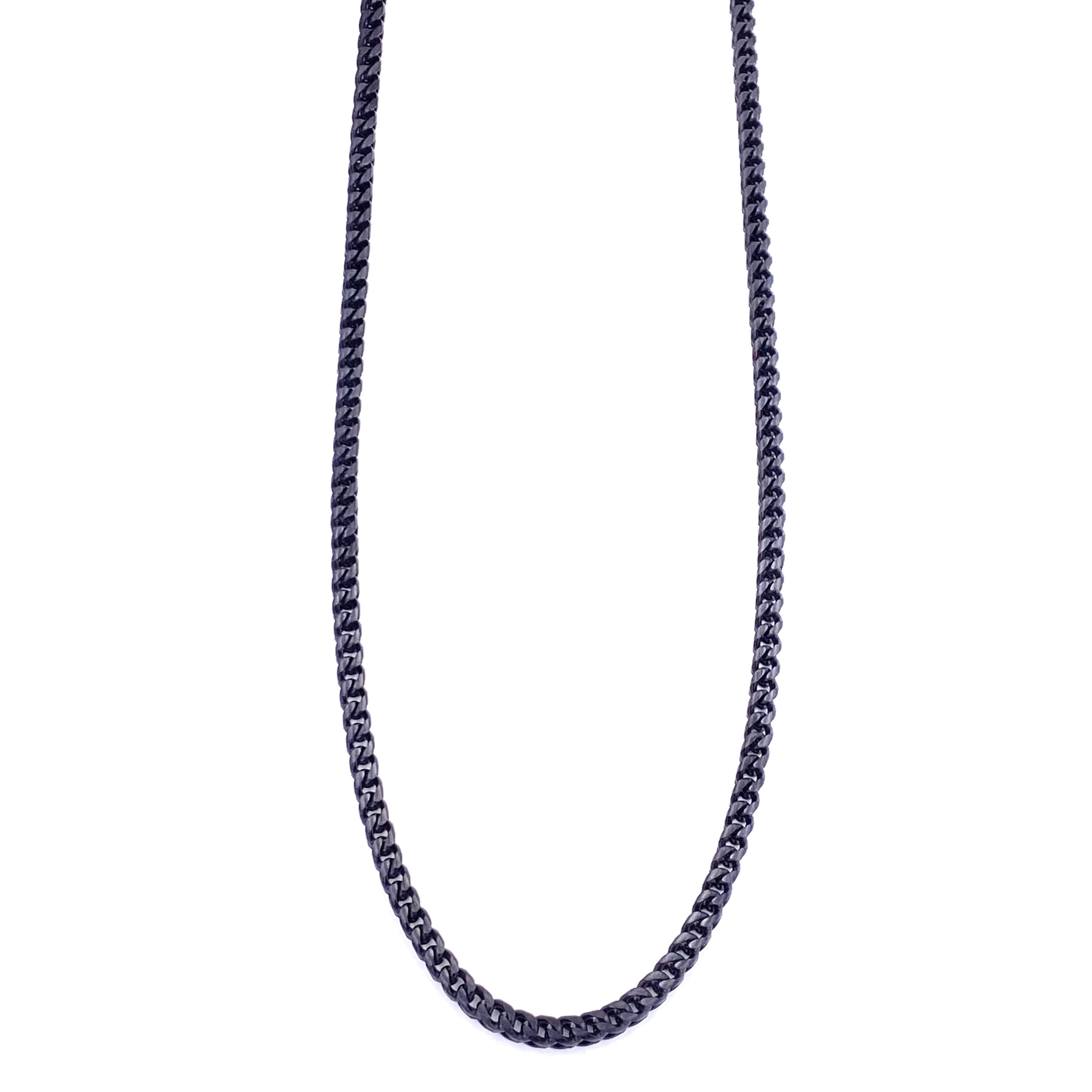 Ashley Gold Stainless Steel Oxidized Box Link Chain Necklace for Men - Perfect for Casual Wear, Date Nights & Gifts