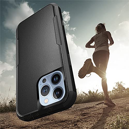 Custom Heavy-Duty Shockproof iPhone 13 Pro Max Phone Case - 3-Layer Full Protection, Scratch-Resistant Design - Perfect Anniversary & Birthday Gift for Him/Her (Black) | Ideal for Outdoor Activities, Travel & Everyday Use