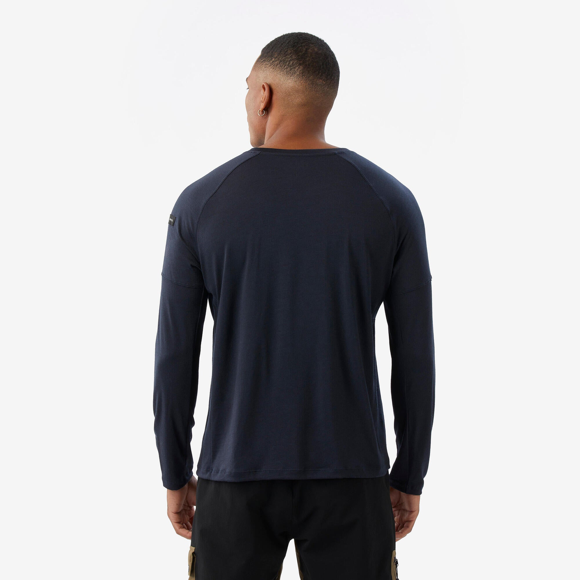 Simond Men's Merino Wool Long Sleeve T-Shirt - Soft, Breathable & Odor Resistant Base Layer for Hiking, Camping & Outdoor Activities