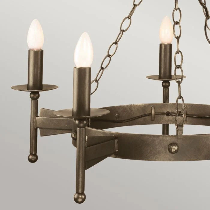 Cromwell Old Bronze Light Chandelier - 3 Light & 5 Light Options for Dining Room, Bedroom, or Living Room Lighting