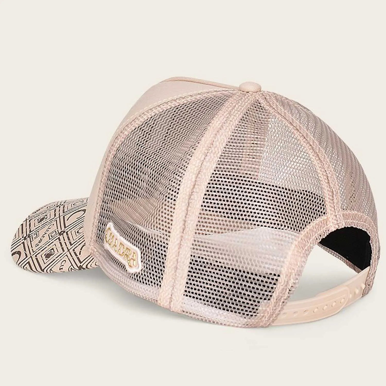 Ostrich Leather Cuadra Beige Cap for Men - Stylish & Durable Fashion Hat for Outdoor Activities, Travel & Casual Wear