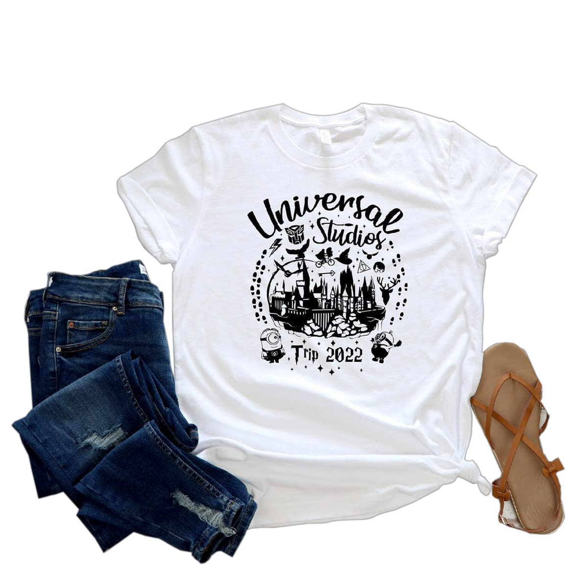 2022 Universal Matching Family Vacation Shirts - Colorful Customizable Family Reunion Tees for Theme Parks & Beach Trips