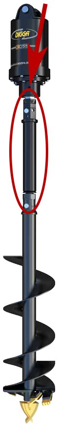 Auger Bit Extensions - Heavy Duty Drill Bit Extenders for Woodworking & DIY Projects | Perfect for Deep Hole Drilling in Wood, Fence Posts & Construction
