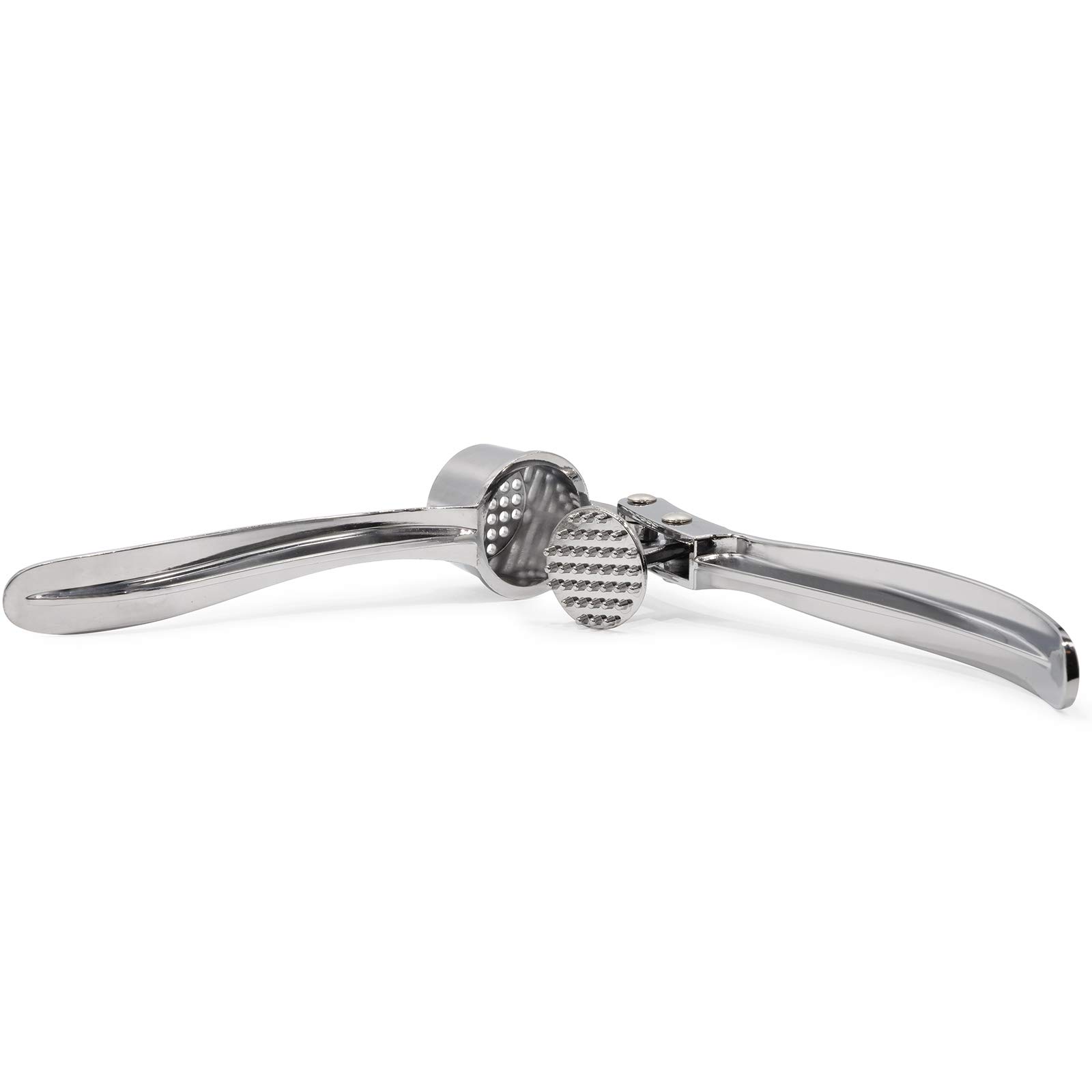 Premium Stainless Steel Garlic Press - Professional Heavy Duty Garlic Crusher & Ginger Mincer - Easy Squeeze Design, Dishwasher Safe - Perfect for Cooking, Baking & Meal Prep - Ideal for Home Chefs & Professional Kitchens