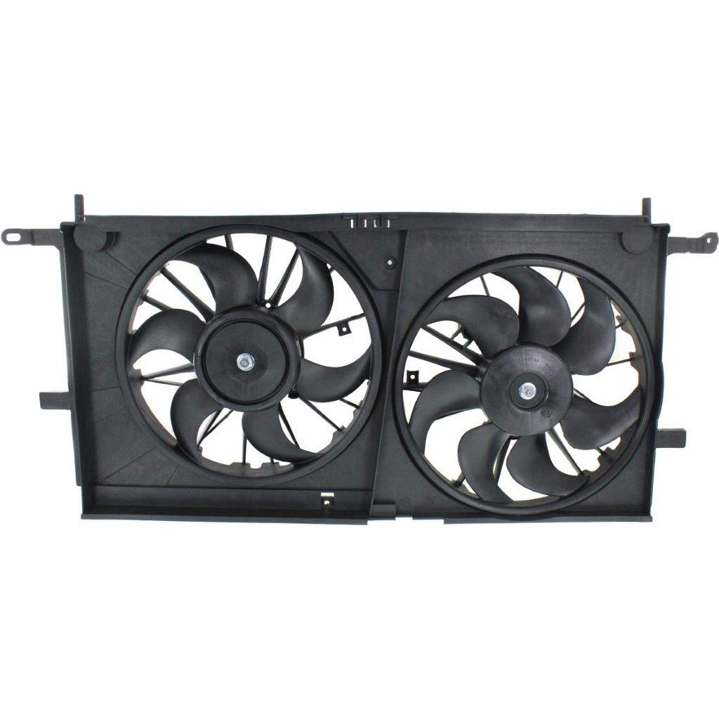 2001-2005 Chevy Venture Radiator Cooling Fan Replacement - GM3115137 & 10427858 OEM Compatible Dual Fan Assembly for Engine Cooling System | Perfect for Summer Driving & Heavy Traffic Conditions