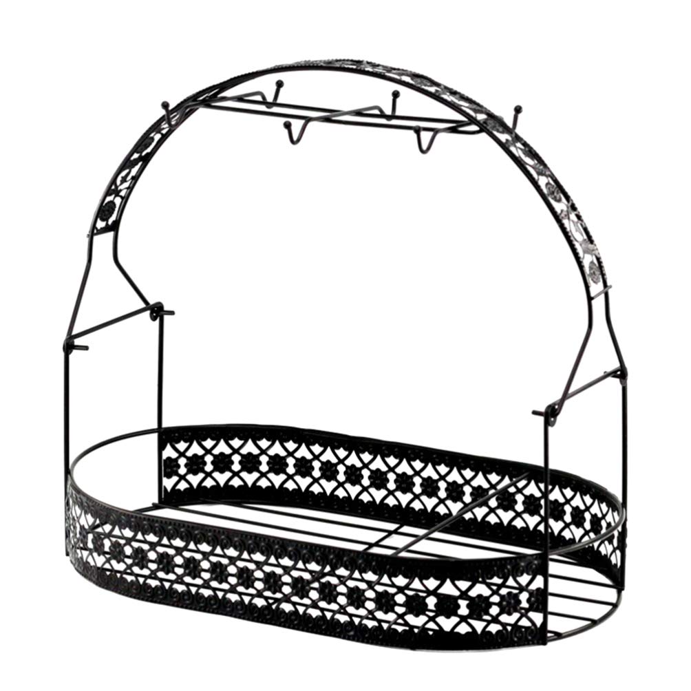 Operitacx Storage Basket & Cup Organizer - 3-Tier Cup Shelf & Rack for Kitchen, Bathroom, Office Organization - Perfect for Mugs, Spices, Beauty Products & More