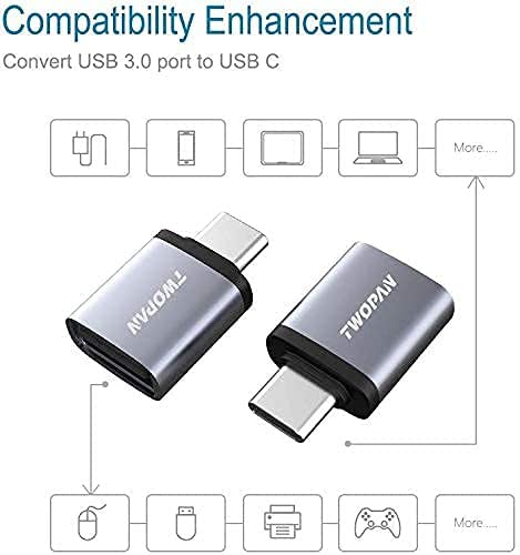 MacBook Pro USB C Hub & USB C to USB 3.0 Adapter - 7-in-1 Multi-Port Adapter for MacBook Air/Pro 2021-2019, 13