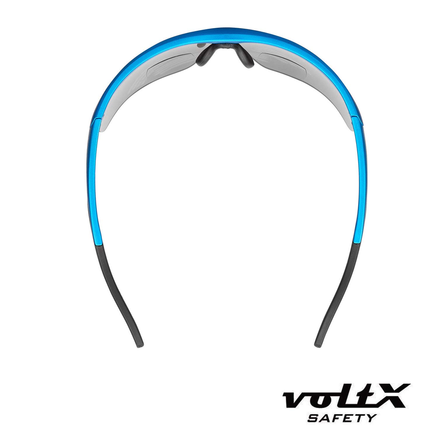 VoltX CONSTRUCTOR ULTIMATE Bifocal Safety Glasses - Blue Frame with Blue Mirror Lens +1.5 Dioptre - CE EN166FT Certified - Anti-Fog UV400 Protection - Premium Cycling & Sports Eyewear - Ideal for Construction, Woodworking, and Outdoor Activities