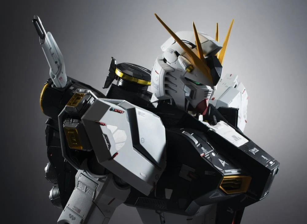 Bandai Metal Structure RX-93 v Nu Gundam Diecast Action Figure Model Kit - Premium Collectible Anime Robot Toy for Display & Gundam Fans (Reissue) | Perfect for Home Decor, Anime Collections & Gift Giving