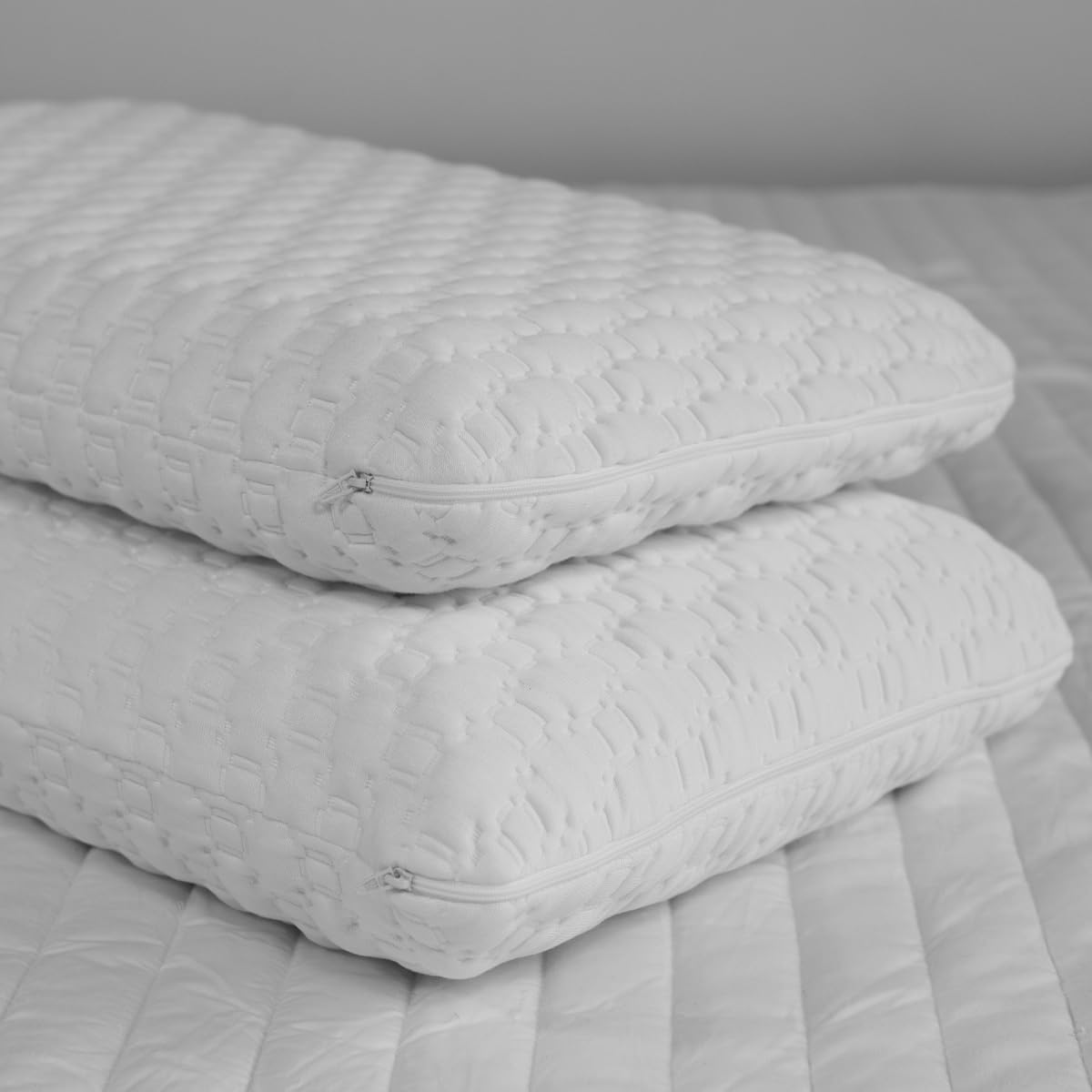 Adjustable Memory Foam Pillow for Back & Stomach Sleepers - Soft Support with OEKO-TEX Certified Washable Cover - Perfect for Side Sleepers & Neck Pain Relief