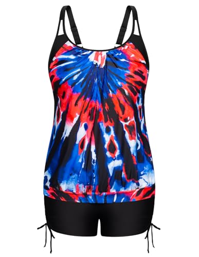 Red Blue Tie Dye