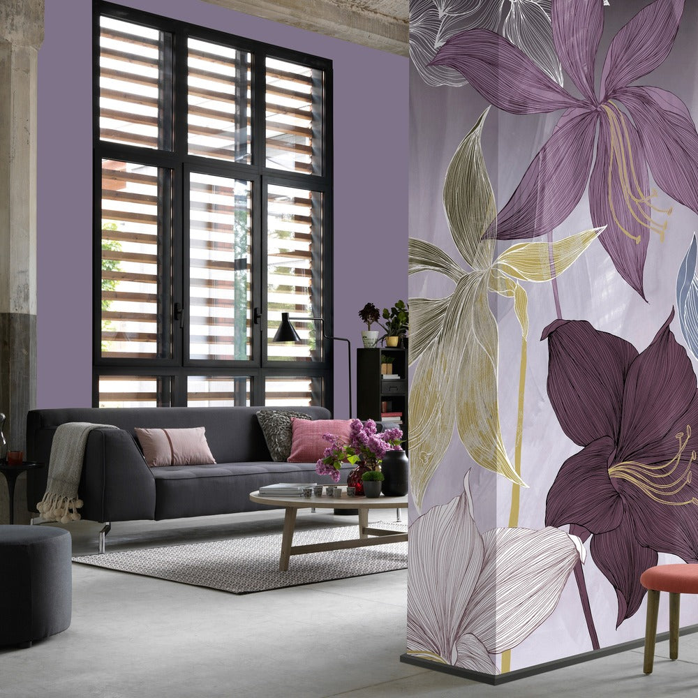 Elle Decoration 2 2239 10 Flora Lilac - Elegant Home Decor for Living Room, Bedroom & Office