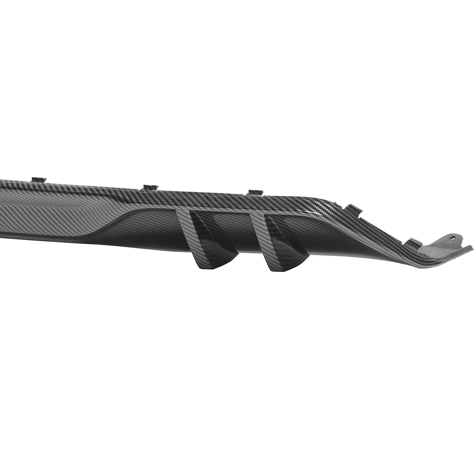 IKON MOTORSPORTS Rear Bumper Lip Diffuser for 2019-2025 BMW G05 X5 M Sport | PP MP Style Carbon Fiber Print | Enhanced Aerodynamics & Protection | Perfect for Street Racing & Car Shows