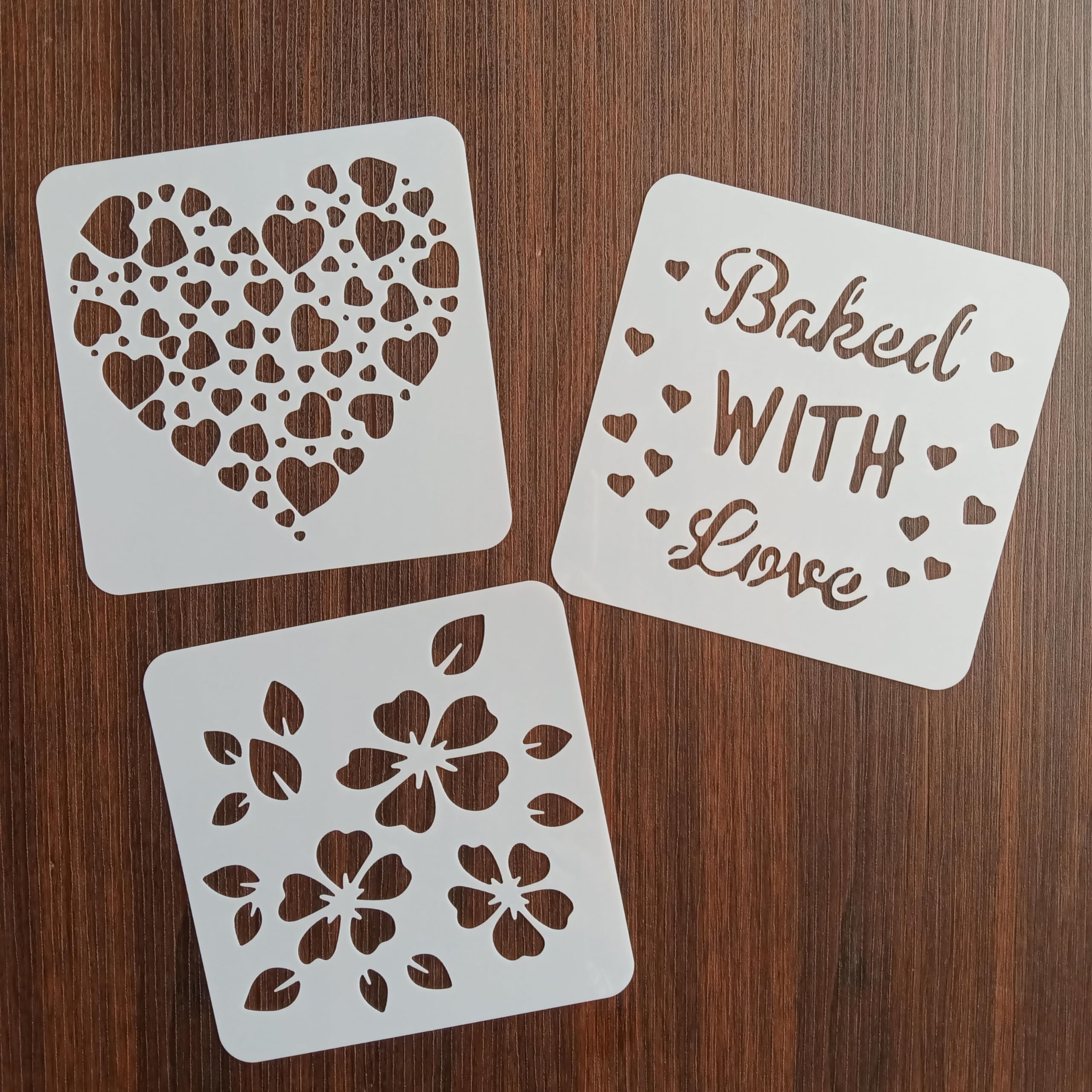 Premium Artisan Bread Stencils Set - Custom Cake, Coffee, Pie & Cookie Decorating Templates for DIY Baking | Perfect for Home Bakers, Wedding Cakes & Holiday Desserts