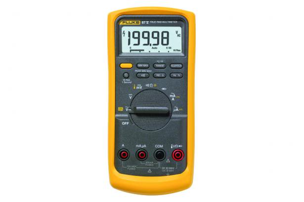 Fluke 87V Industrial True RMS Multimeter - Digital Electrical Tester for Voltage, Current, Resistance - Perfect for HVAC, Automotive & Industrial Electrical Diagnostics