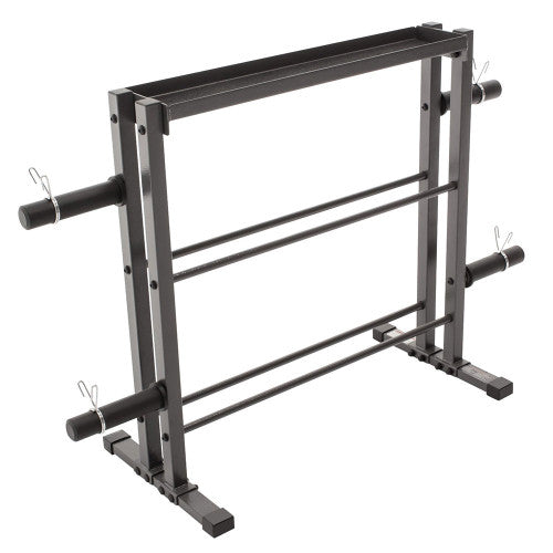 Marcy Combo Weights Storage Rack DBR 0117 - Heavy Duty Gym Equipment Organizer for Dumbbells & Weight Plates | Perfect for Home Gym, Fitness Studio & Cross Training